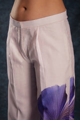 Light Pink Printed Linen Co-Ord Set | Elegant Everyday Look | Top + Pant | Ready to Wear (XS–XXL)