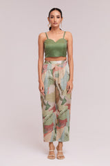 Multicolor Modal Satin 3-Piece Co-Ord Set (Blazer + Blouse + Pant) | Trendy Ready-to-Wear | Sizes XS–XXL