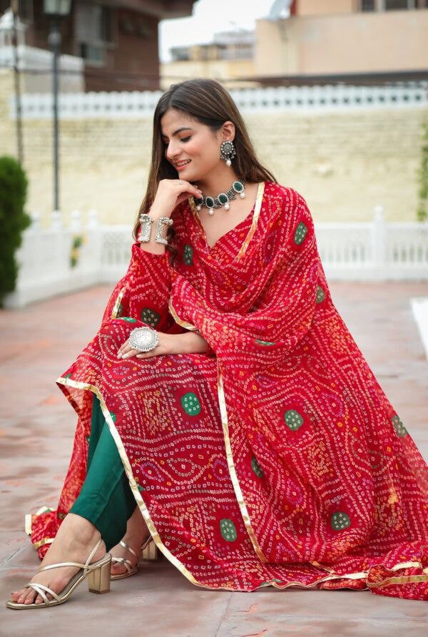 Heavy Designer Red Colour Printed Anarkali Suit