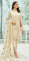 Yellow Pure Georgette Embroidery Work Pakistani Salwar Suit