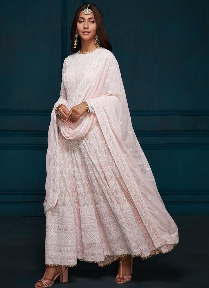 Soft Pink Heavy Designer Work Wedding Special Anarkali Suit - Indian Heavy  Anarkali Lehenga Gowns Sharara Sarees Pakistani Dresses in  USA/UK/Canada/UAE - IndiaBoulevard