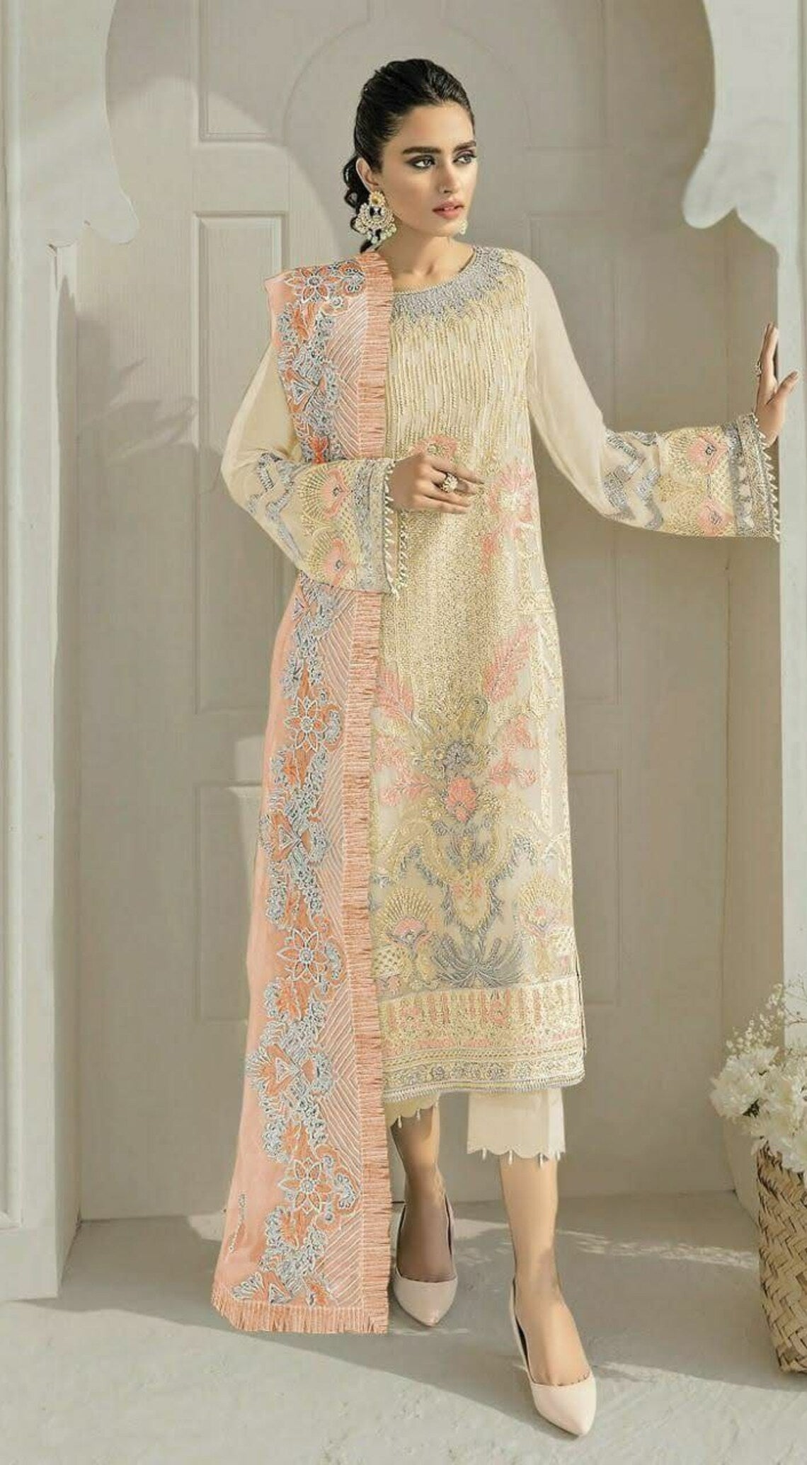 Priyanka Chopra Ethnic Anarkali suit collection | Order Women's Fashion  Online