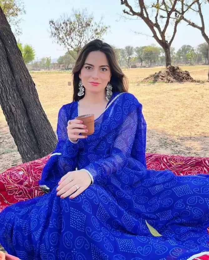 Georgette deals anarkali kurta